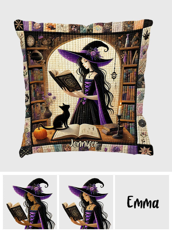 Beautiful Witch - Personalized Witch Throw Pillow