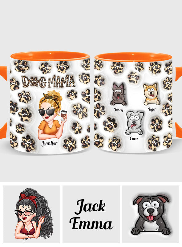 Baby Highland Cow Western Style - Personalisierte Tasse mit Hundemotiv