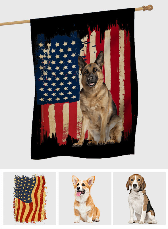 Puppy Flag - Personalized Dog House Flag