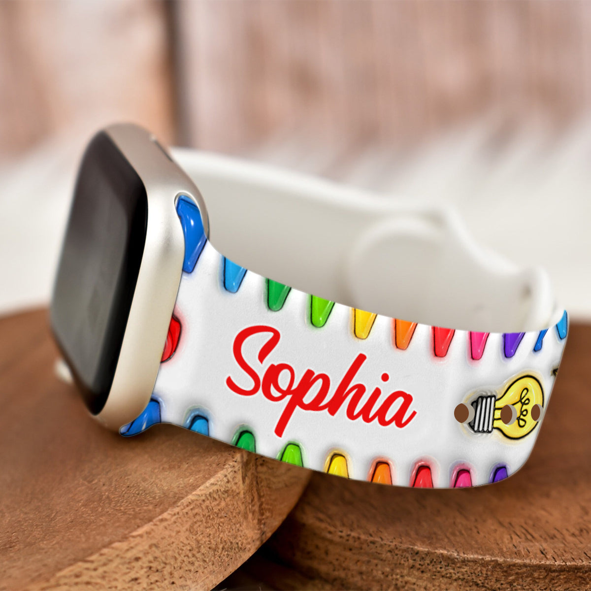 Teach Love Inspire - Personalized Teacher Apple Watch Band