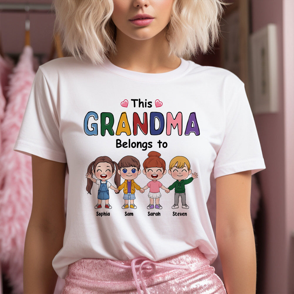 This Grandma Belongs To - Personalized Grandma T-shirt And Hoodie