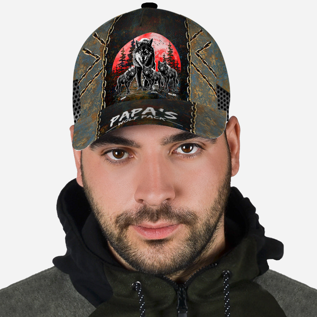 Grandpa's Wolf Pack - Personalized Grandpa Classic Cap