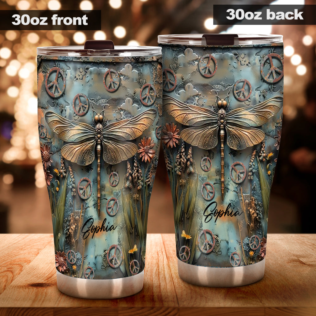 Let It Be - Personalized Hippie Tumbler