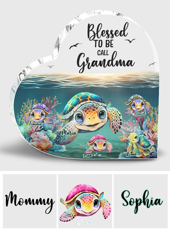 Blessed To Be Called Grandma/Nana/Gigi - Personalized Grandma Custom Shaped Acrylic Plaque