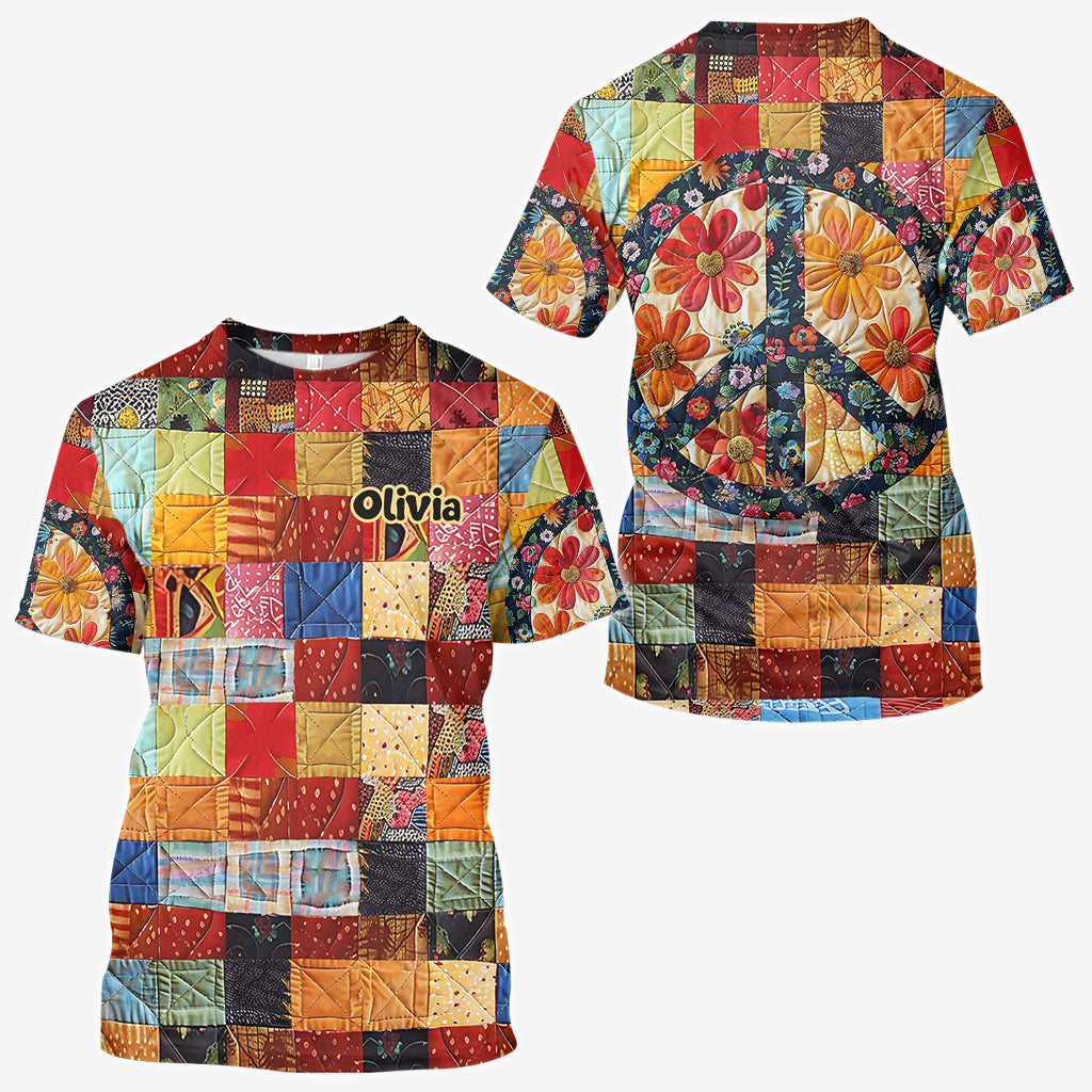 Trippie Hippie Sign - Personalized Hippie All Over Shirt