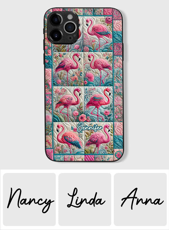 Vintage Flamingo - Personalized Flamingo Phone Case