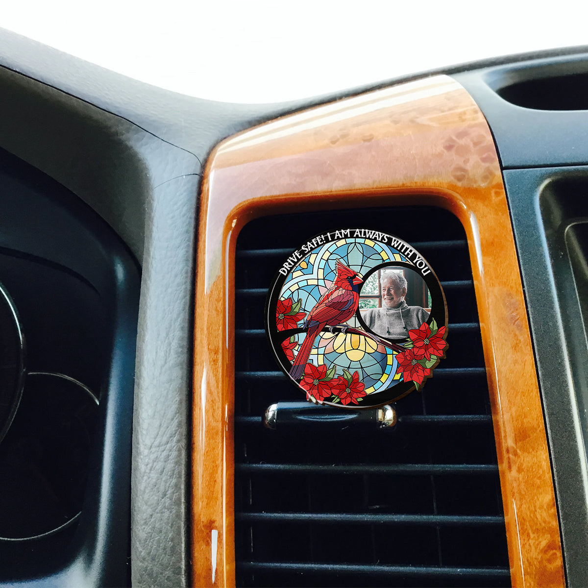 Drive Safe I'm Always With You - Personalized Memorial Shaped Car Visor Clip