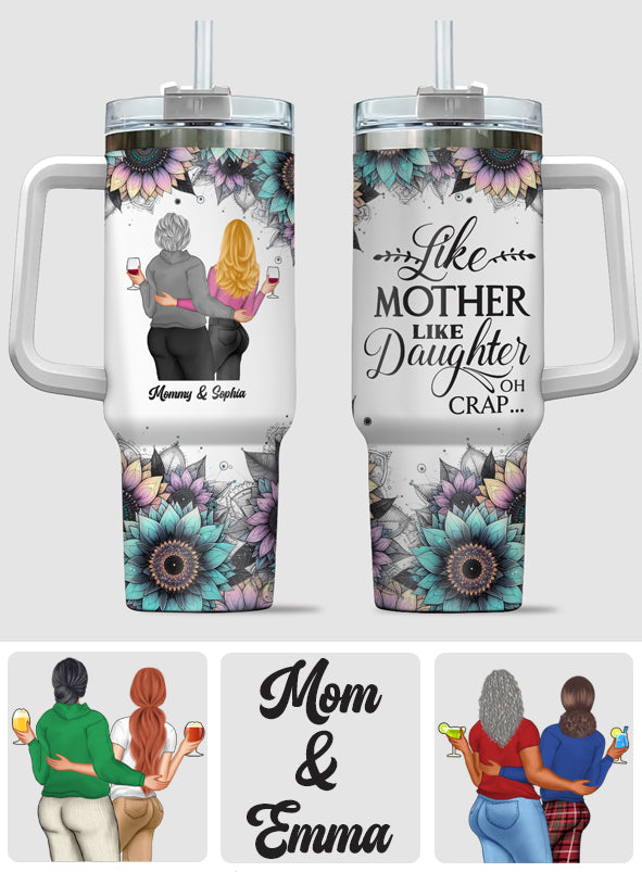 Mama Bear - Personalized Mother Tumbler With Handle