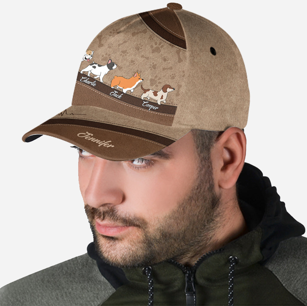 I Love My Dogs - Personalized Dog Classic Cap