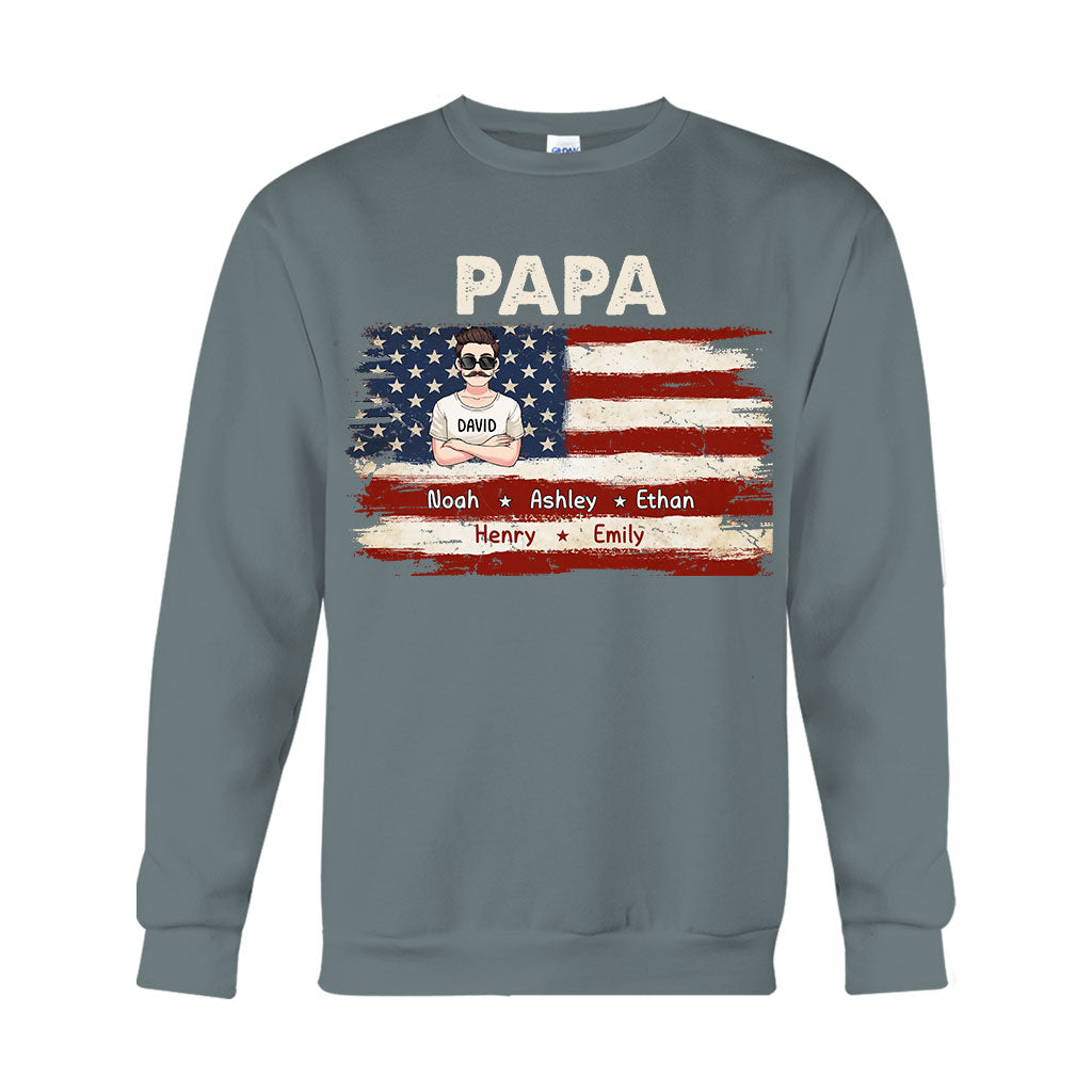 Dad's Life 4th Of July - Personalized Father T-shirt And Hoodie