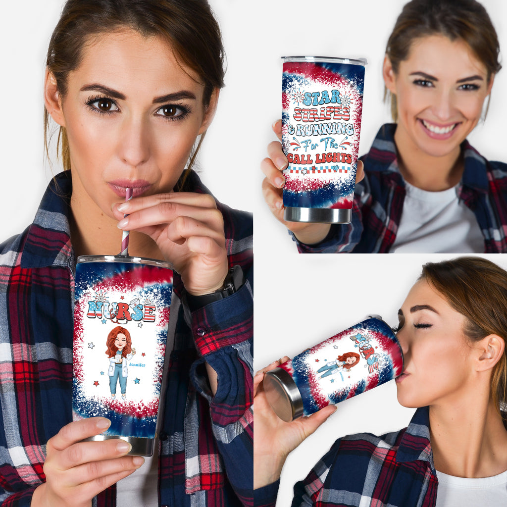 Nurse Life 4th of July - Personalized Nurse Tumbler