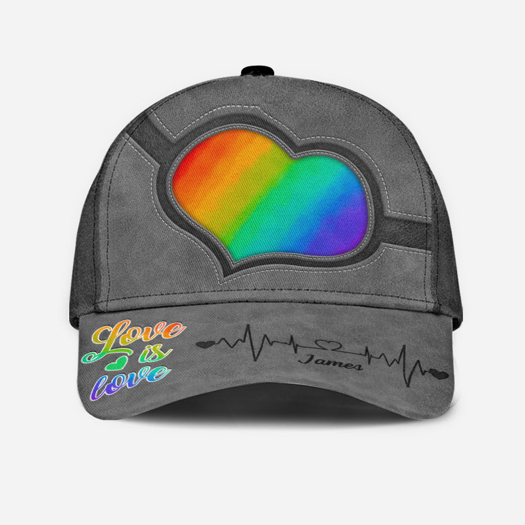 Love Is Love - Personalized LGBT Support Classic Cap