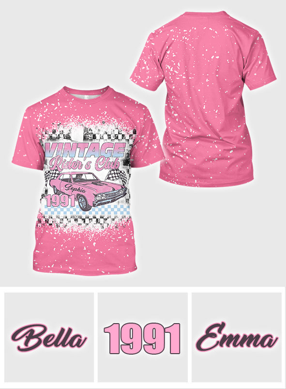 T-shirt de course personnalisé Vintage Rider's Club