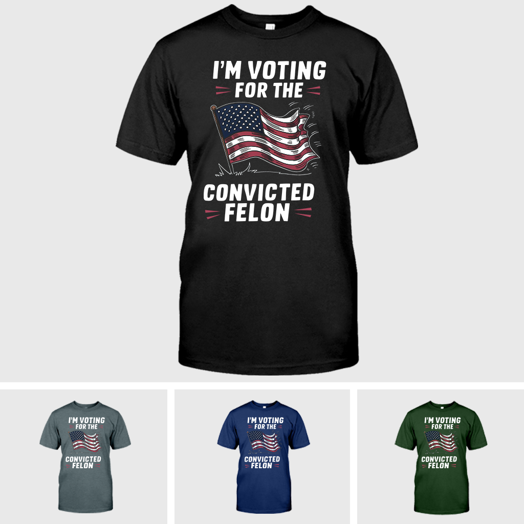 T-shirt « Trump condamné pour crime », T-shirt Trump 2024, T-shirt républicain, T-shirt « Voter », T-shirt MAGA 2024, T-shirt « Élection Donald Trump »