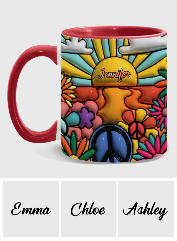 Hippie Soul - Personalized Hippie Accent Mug