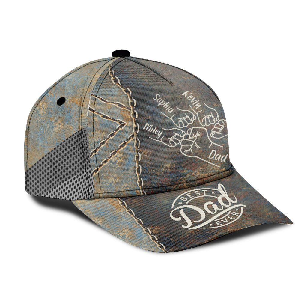 Best Dad Ever Fist - Personalized Father Classic Cap