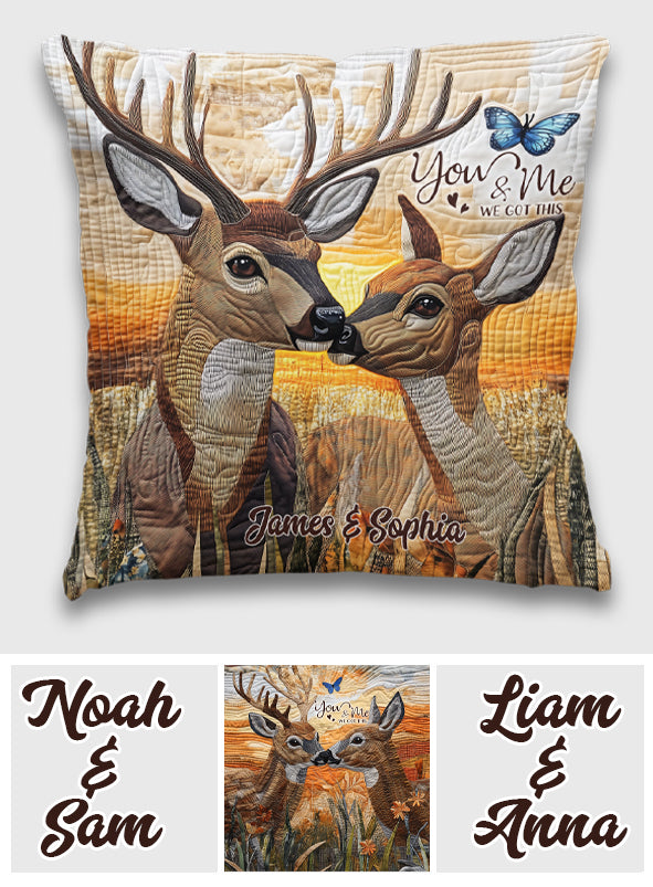 You & Me we got this - Personalized Couple Throw Pillow
