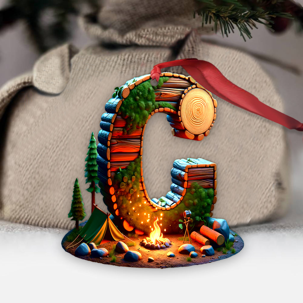 Camping Letter - Personalized Camping Ornament