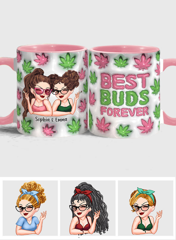 Meilleurs potes pour toujours - Mug personnalisé avec motif cannabis
