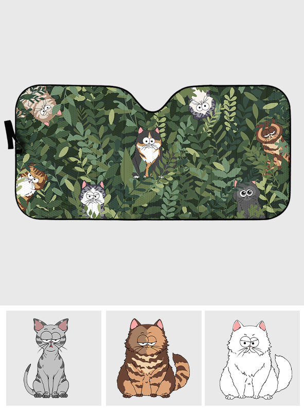 Hidden Cat - Personalized Cat Car Sunshade