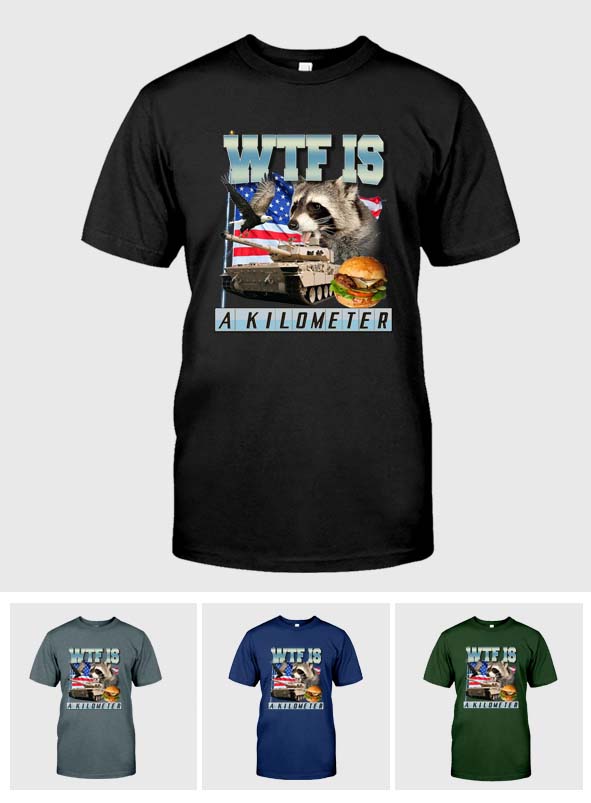 Was zum Teufel ist ein Kilometer? – Waschbär-T-Shirt und Hoodie