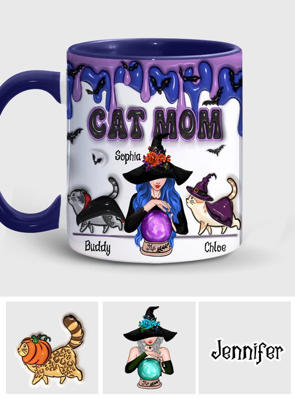Cat Mom - Personalized Cat Accent Mug