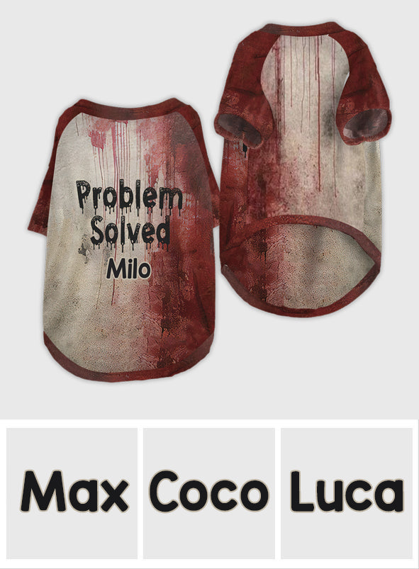 Probleme gelöst – personalisiertes Hunde-Shirt