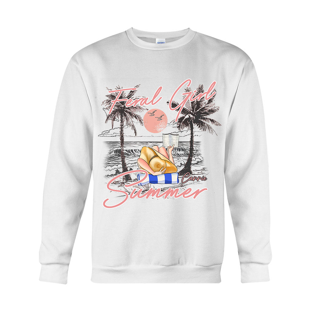 Feral Girl - Personalized Sea Lover T-shirt And Hoodie