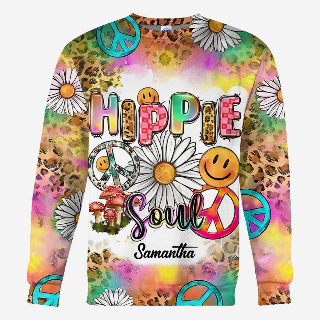 Hippie Soul Western Style - Personalized Hippie All Over Shirt