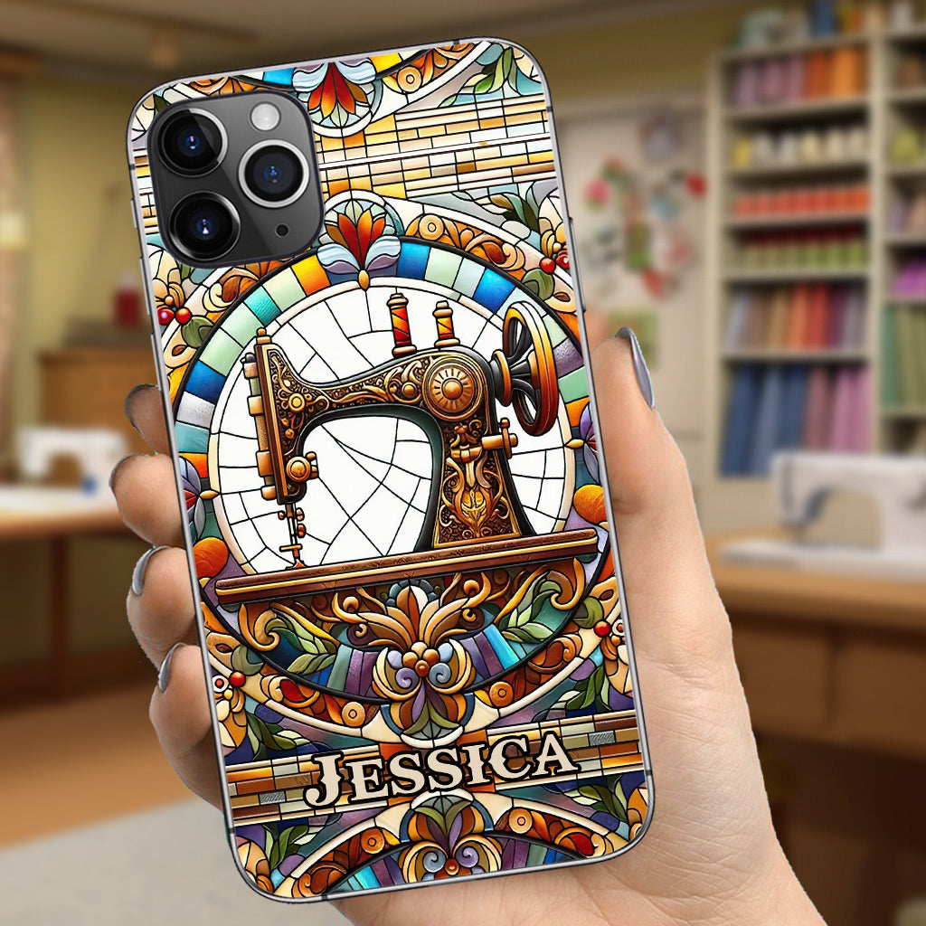 Colorful Sewing Machine - Personalized Sewing Phone Case