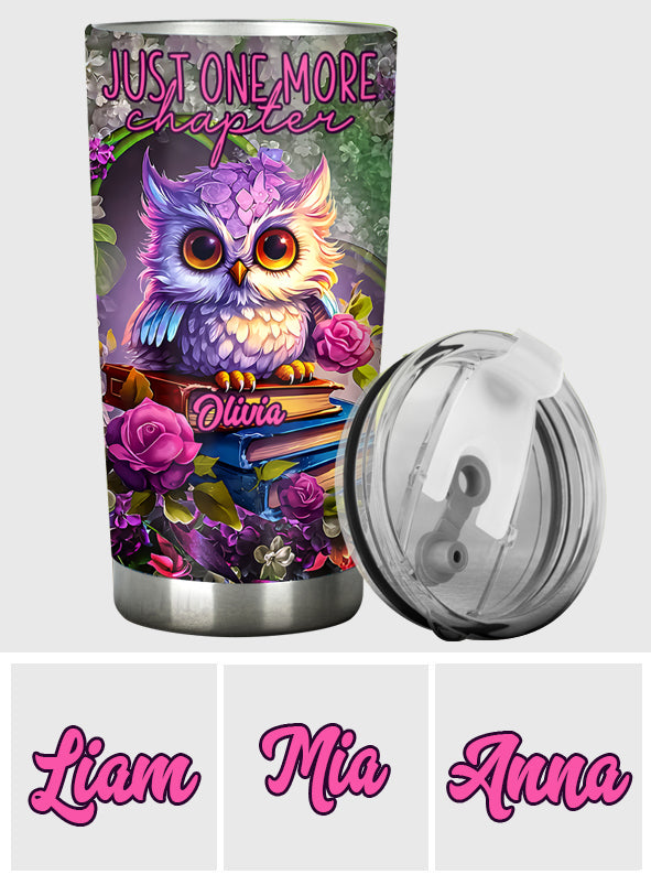 Just One More Chapter - Personalized Book Tumbler