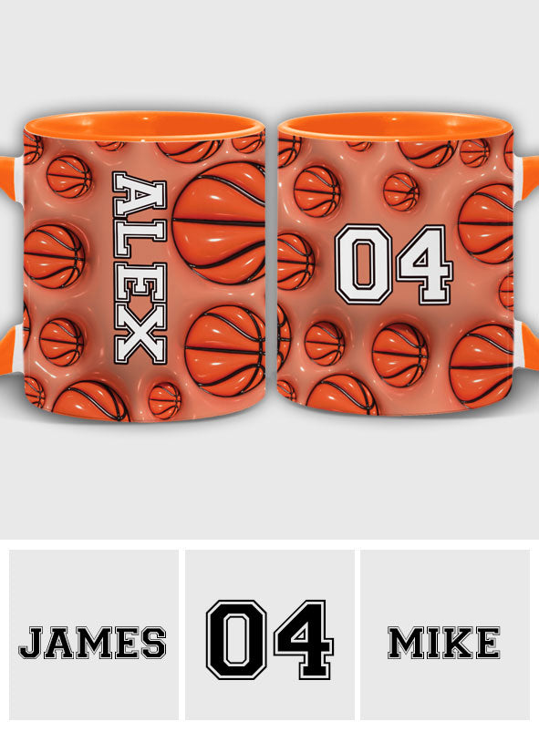 Basketball Lovers - Personalized Basketball Accent Mug