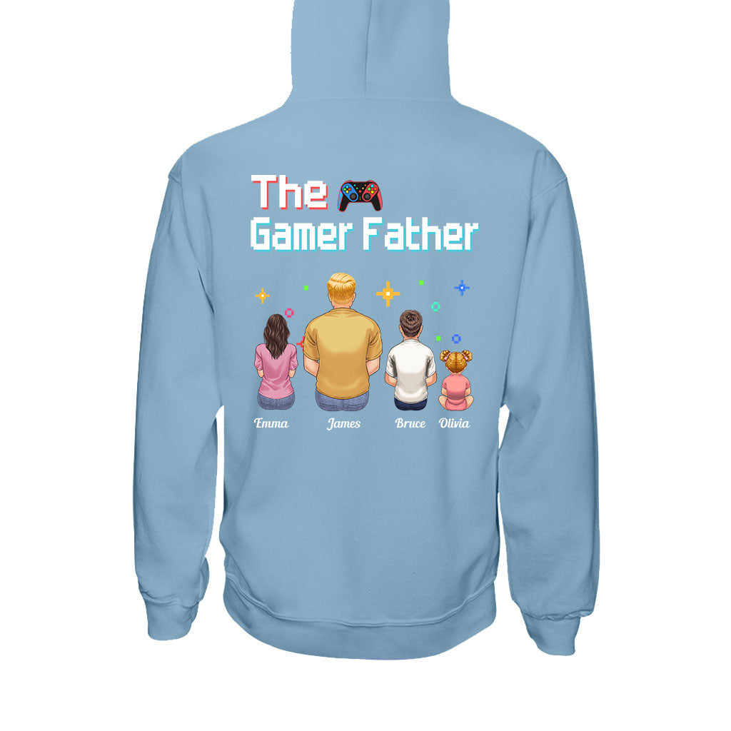 The Gamer Dad Gaming Father Any Title - Personalized Video Game T-shirt and Hoodie