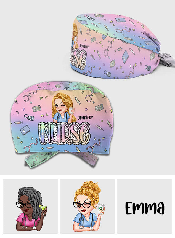 Vie d'infirmière - Bonnet de bloc opératoire personnalisé