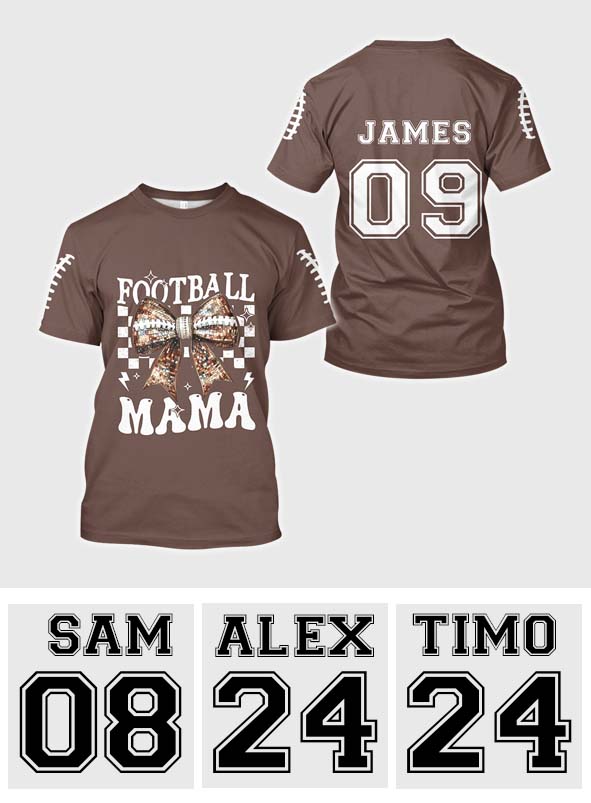 Football Mama - Personalized Football All Over Shirt