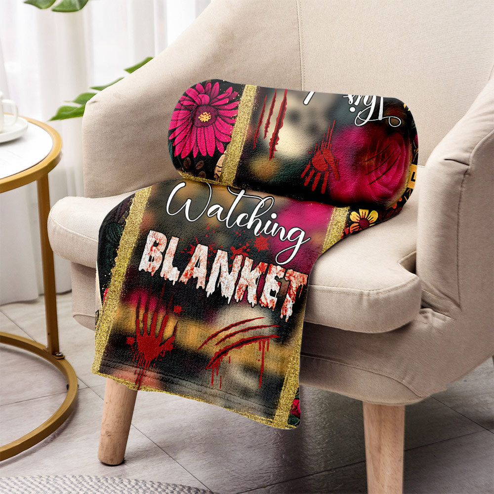 This Is My True Crime Watching Blanket - Personalized Blanket
