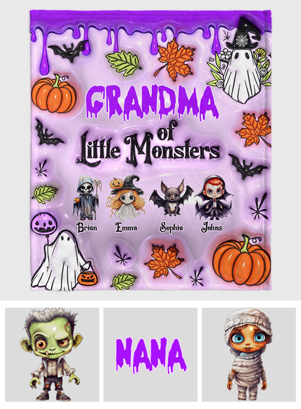 Couverture personnalisée pour grand-mère de petits monstres (tous titres)