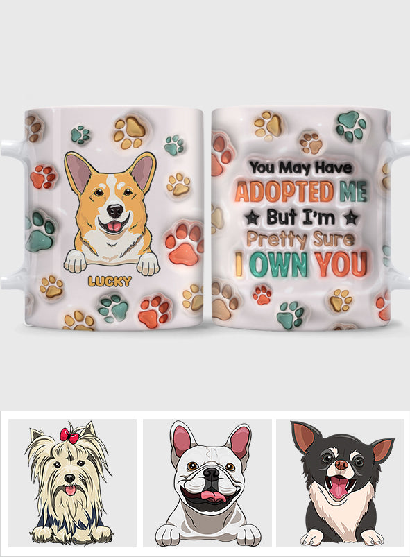 Ich bin mir ziemlich sicher, dass du mir gehörst - Personalisierte Hundetasse