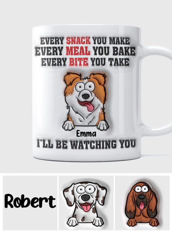 Je te surveille - Mug personnalisé pour chien
