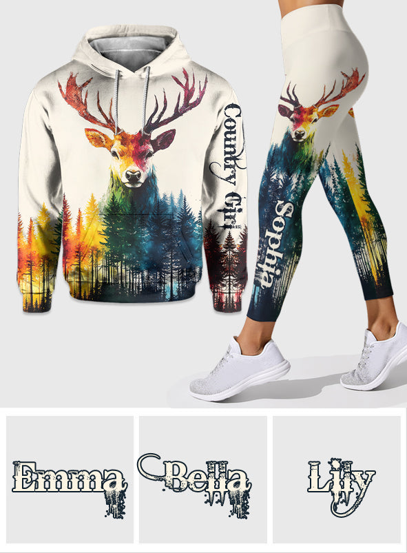 Country Girl – Personalisierter Jagd-Hoodie und Leggings