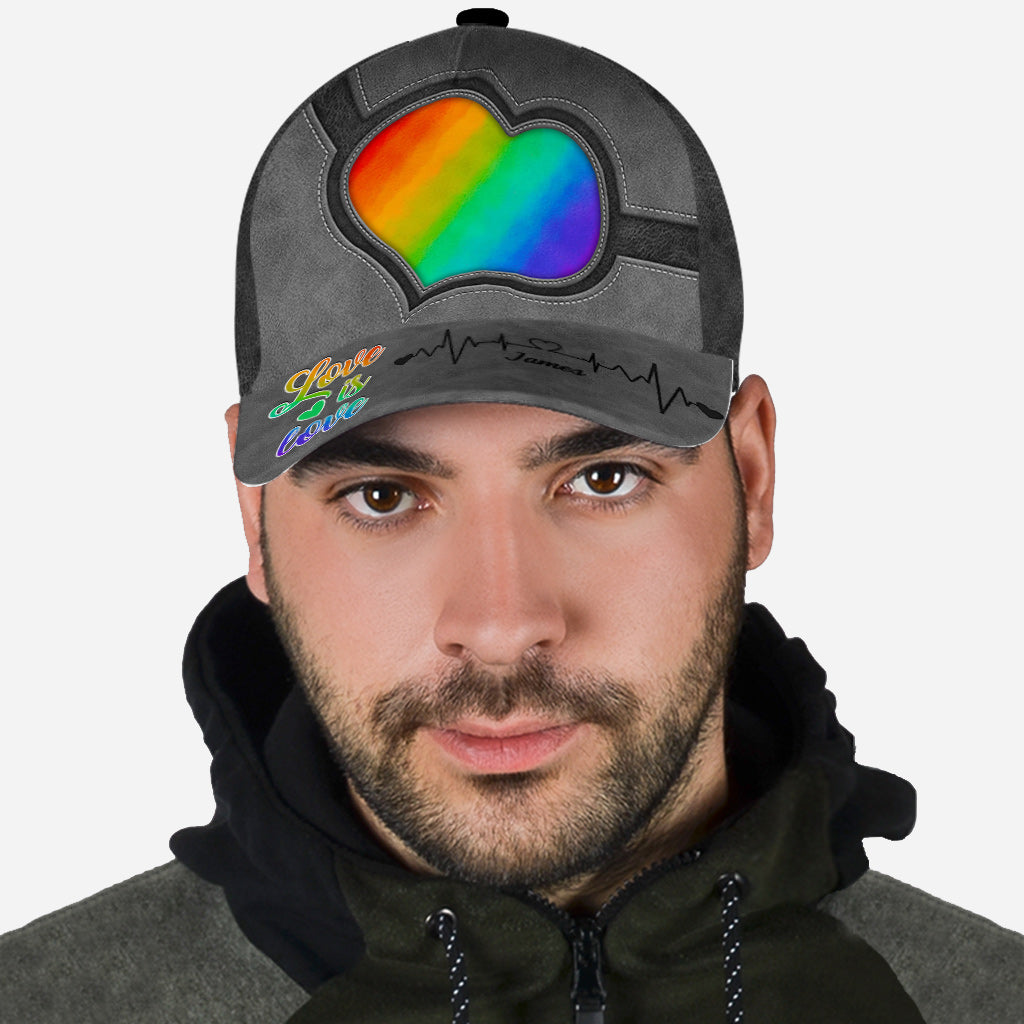 Love Is Love - Personalized LGBT Support Classic Cap