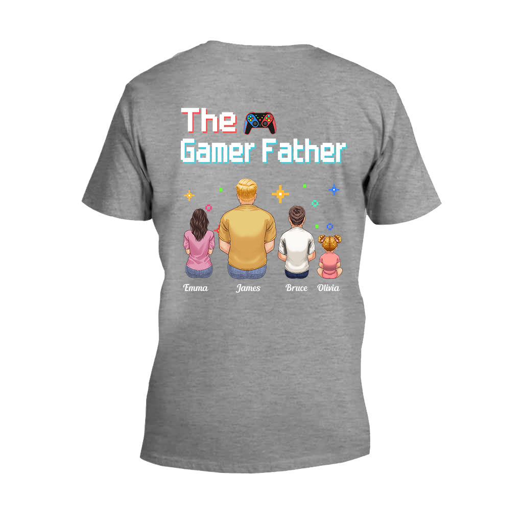 The Gamer Dad Gaming Father Any Title - Personalized Video Game T-shirt and Hoodie