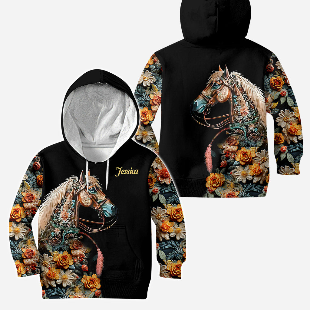 Love Horses - Personalized Horse Hoodie and Leggings