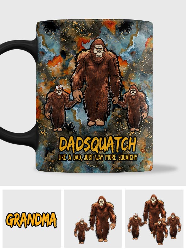 Dadsquatch More Squatchy - Personalized Father Mug