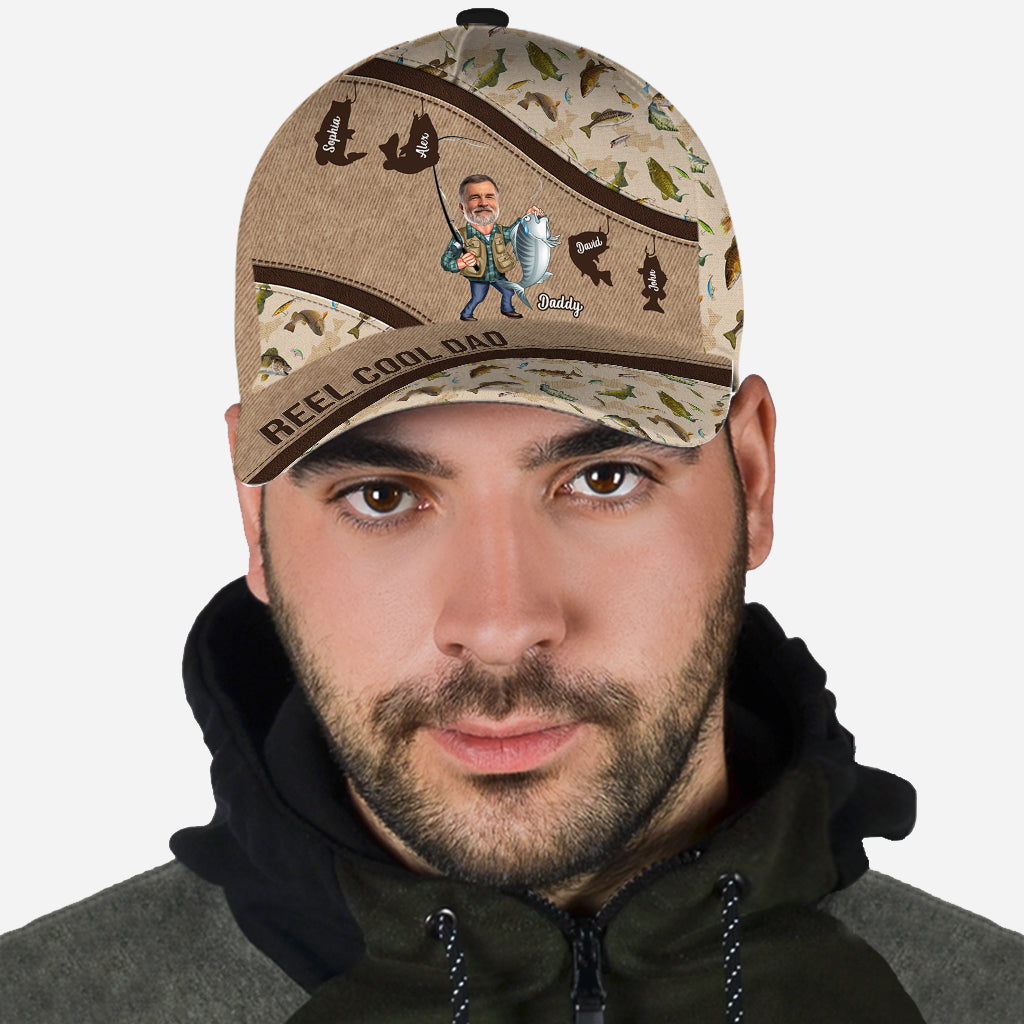 Reel Cool Dad - Personalized Fishing Classic Cap