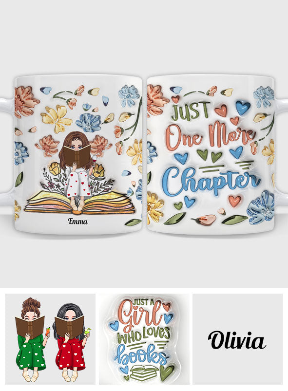 Just A Girl Who Loves Books - Personalized Book Mug