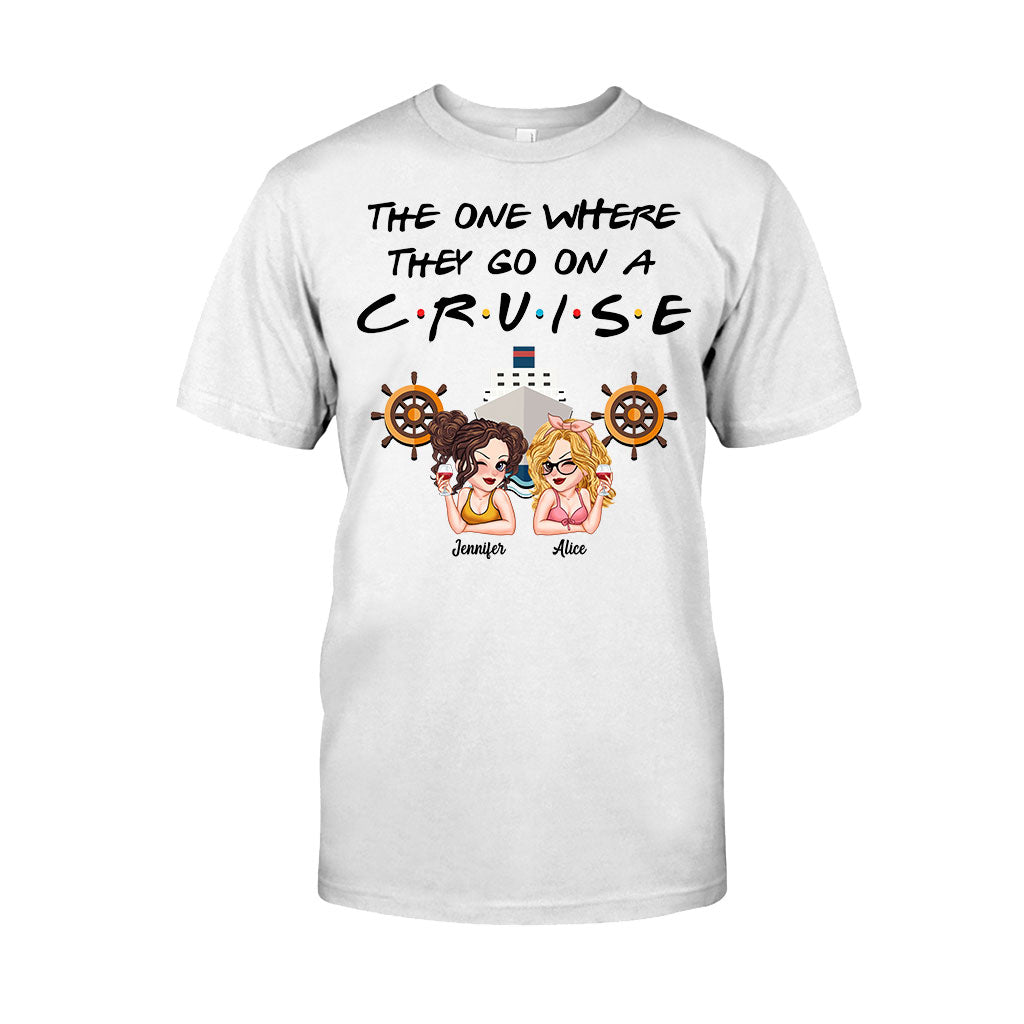 The One Where They Go On A Cruise - Personalized Cruising T-shirt And Hoodie