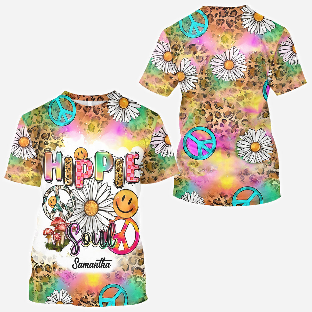 Hippie Soul Western Style - Personalized Hippie All Over Shirt