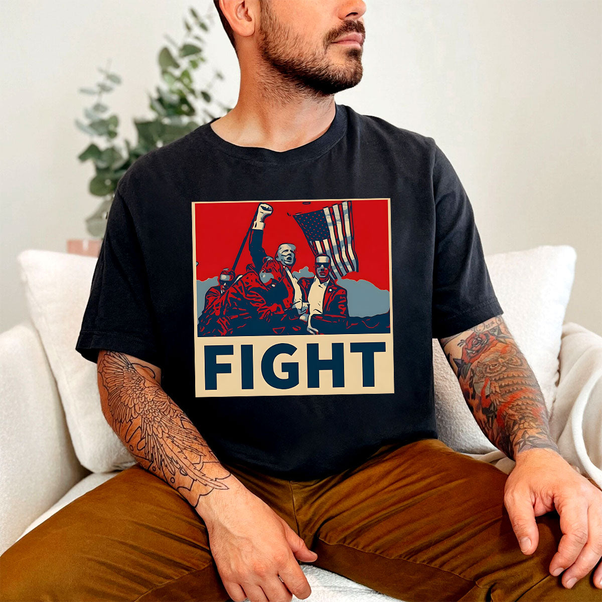 „Niemals aufgeben“-Shirt, „Kämpfe für Amerika“-T-Shirt, Retro-Rallye-Shirt & Hoodie