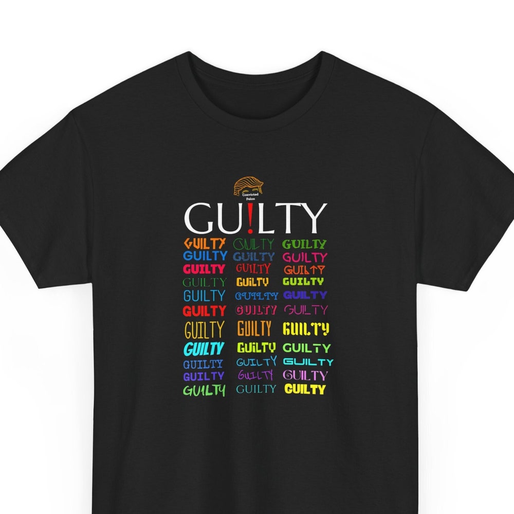 „Trump ist schuldig“-Shirt, Verurteilter Verbrecher Trump, Anti-MAGA-Trump-Hass-Shirt, Lustiges Trump-Shirt, Sperrt ihn ein, Wählt Blau – Expressversand-T-Shirt & Hoodie